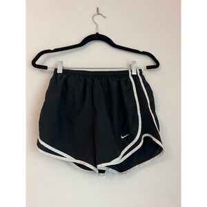 Nike Dri-FIT Running Shorts‎ Athletic Gym Workout Black White Trim Small